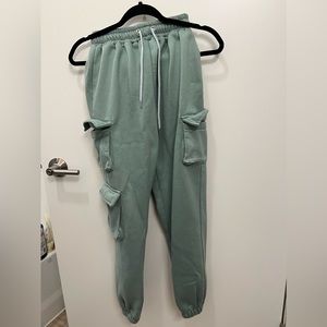 Soft Green Nike Cargo Joggers